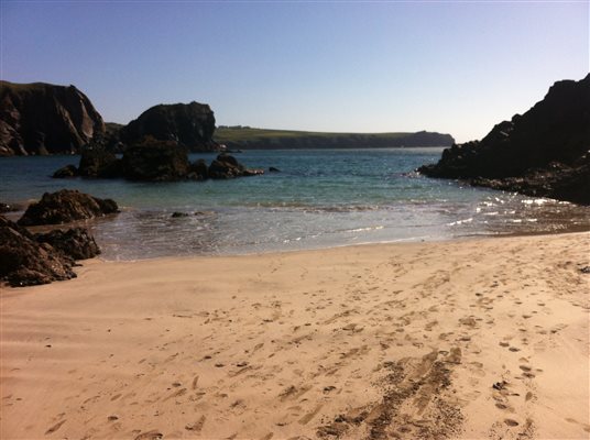 Just one of many beautiful Cornish beaches.